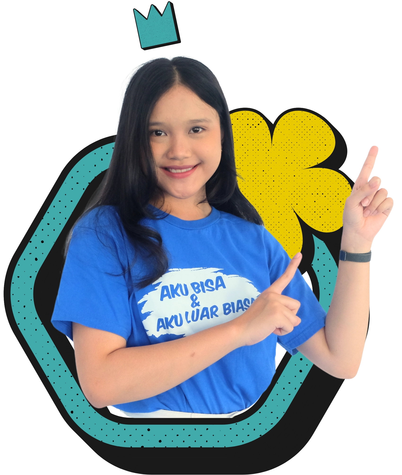 seorang siswa yang sedang menjelaskan jurusan kedokteran di indonesia