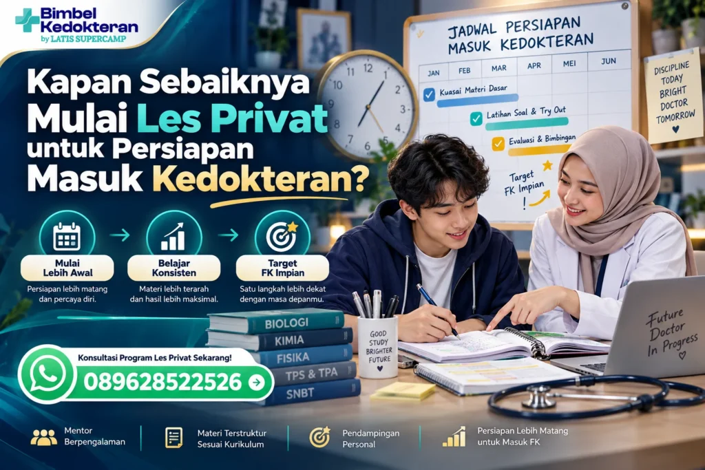 Kapan Sebaiknya Mulai Les Privat untuk Persiapan Masuk Kedokteran?